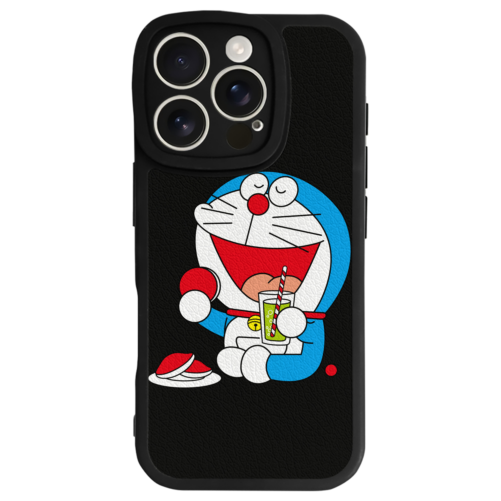 （画像用） ドラえもん Doraemon 【iPhone 16シリーズ対応】シリコンスマホケース（レザー調） 材質：シリコン